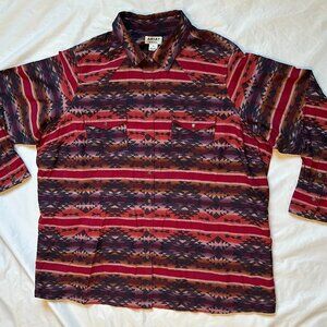 Ariat Real Sedona Serape Aztec Shirt 3X Long Sleeve Button Down